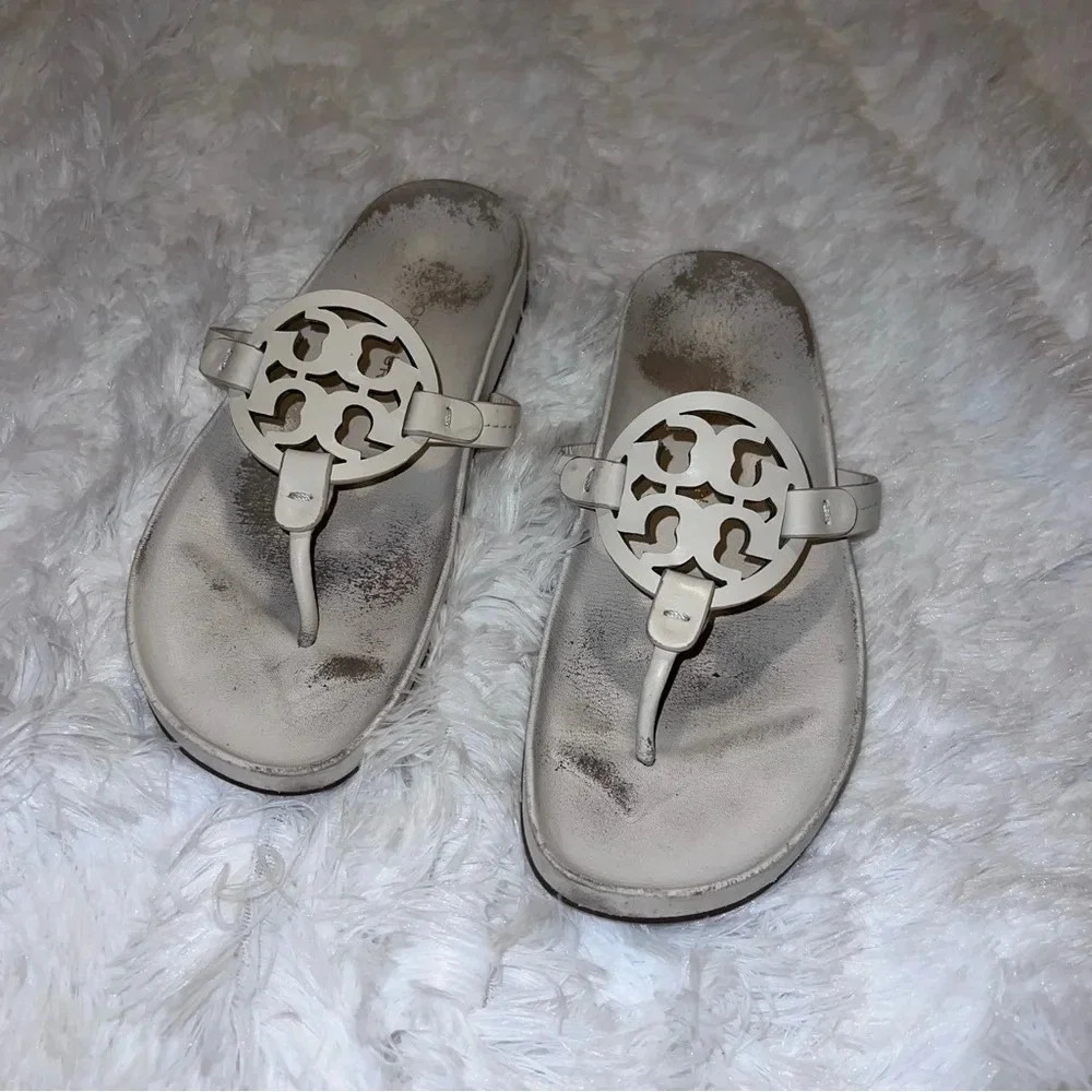 Tory Burch White Miller Cloud Sandal size Women’s 9.5